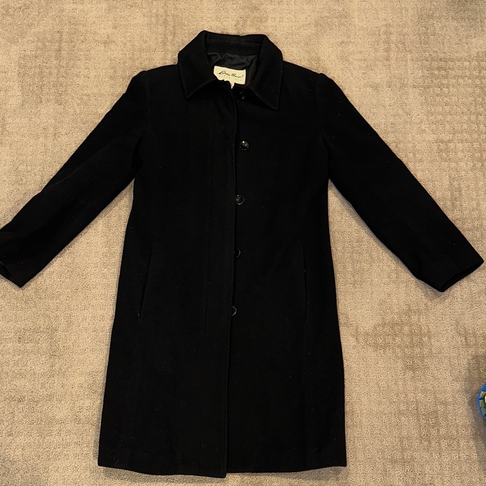 Eddie Bauer Elegant Black Trench Coat